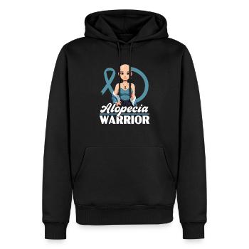 Alopecia Areata Awareness Month Kahlheit Glatze - Männer Premium Bio Hoodie - Schwarz - Vorne - Nico (187cm)
