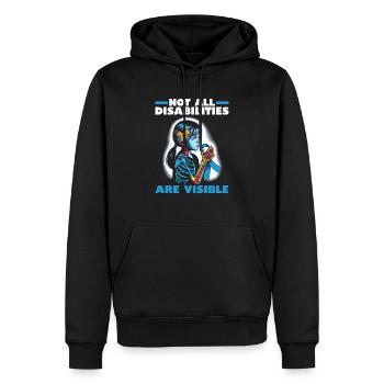 Juvenile Arthritis Awareness Autoimmune Disease - Men’s Premium Organic Hoodie - black - Front - Nico (187cm)
