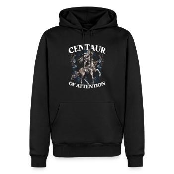 Centaure, créature mythique, mythologie grecque - Sweat à capuche Premium bio Homme - noir - Devant - Nico (187cm)