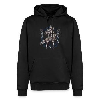 Centaure Créature mythique Mythologie grecque - Sweat à capuche Premium bio Homme - noir - Devant - Nico (187cm)