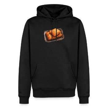 Baklava Pasticceria Dessert Amante del cibo Medio Oriente - Felpa con cappuccio ecologica premium da uomo - nero - Fronte - Nico (187cm)