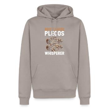 Bristlenose Plecos Fish Lover Freshwater Aquarium - Men’s Premium Organic Hoodie - taupe - Front - Nico (187cm)