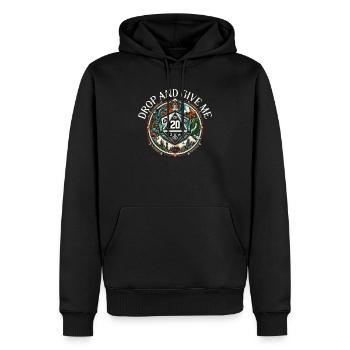 Jeu de rôle RPG Maître du jeu vidéo Gamer - Sweat à capuche Premium bio Homme - noir - Devant - Nico (187cm)