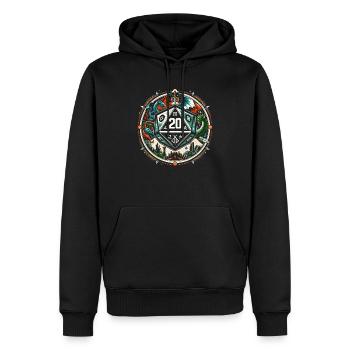 Jeu de rôle RPG Maître du jeu vidéo Gamer - Sweat à capuche Premium bio Homme - noir - Devant - Nico (187cm)