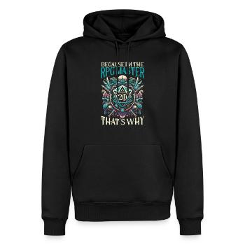 Jeu de rôle RPG Maître du jeu vidéo Gamer - Sweat à capuche Premium bio Homme - noir - Devant - Nico (187cm)