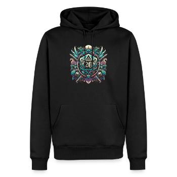 Jeu de rôle RPG Maître du jeu vidéo Gamer - Sweat à capuche Premium bio Homme - noir - Devant - Nico (187cm)