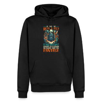 Jeu de rôle RPG Maître du jeu vidéo Gamer - Sweat à capuche Premium bio Homme - noir - Devant - Nico (187cm)