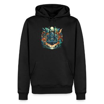 Jeu de rôle RPG Maître du jeu vidéo Gamer - Sweat à capuche Premium bio Homme - noir - Devant - Nico (187cm)