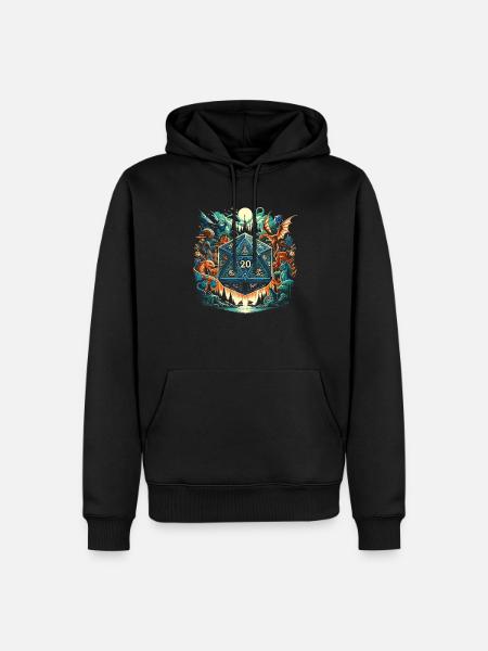 Jeu de rôle RPG Maître du jeu vidéo Gamer - Sweat à capuche Premium bio Homme - noir