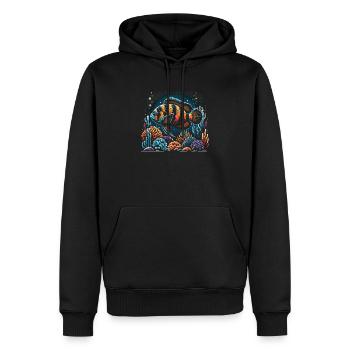 Oscar Fish Lover Freshwater Fishkeeping Aquarium - Men’s Premium Organic Hoodie - black - Front - Nico (187cm)