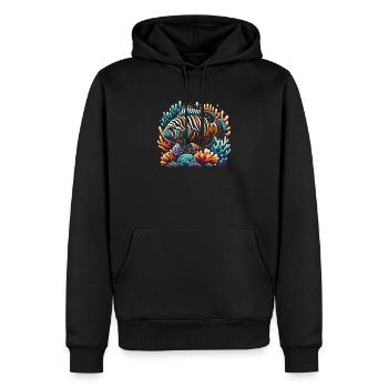 Oscar Fish Lover Freshwater Fishkeeping Aquarium - Men’s Premium Organic Hoodie - black - Front - Nico (187cm)