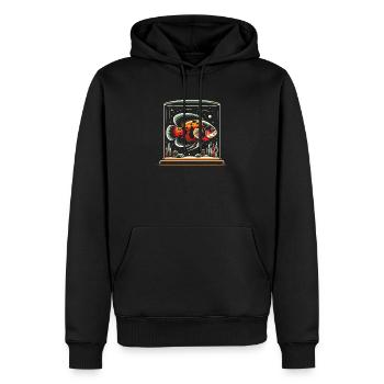 Oscar Fish Lover Aquarium d’aquariophilie d’eau douce - Sweat à capuche Premium bio Homme - noir - Devant - Nico (187cm)