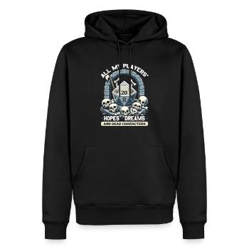 Rollenspiel RPG Master Videospiel Gamer - Männer Premium Bio Hoodie - Schwarz - Vorne - Nico (187cm)