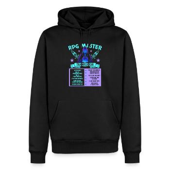 Jeu de rôle RPG Maître du jeu vidéo Gamer - Sweat à capuche Premium bio Homme - noir - Devant - Nico (187cm)