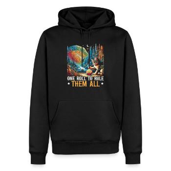 Jeu de rôle RPG Maître du jeu vidéo Gamer - Sweat à capuche Premium bio Homme - noir - Devant - Nico (187cm)