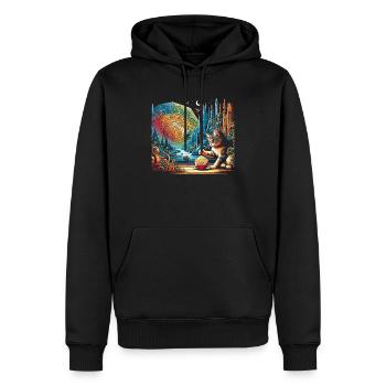Jeu de rôle RPG Maître du jeu vidéo Gamer - Sweat à capuche Premium bio Homme - noir - Devant - Nico (187cm)