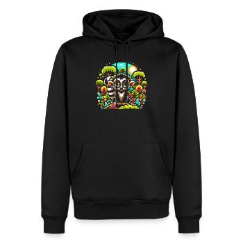 Aye Aye Gesicht Aye-aye Nachtaktives Lemurentier - Männer Premium Bio Hoodie - Schwarz - Vorne - Nico (187cm)