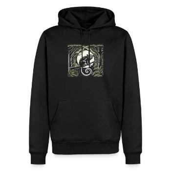 Aye Aye Gesicht Aye-aye Nachtaktives Lemurentier - Männer Premium Bio Hoodie - Schwarz - Vorne - Nico (187cm)