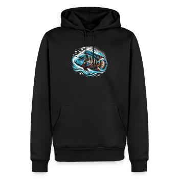 Buntbarsch-Fischliebhaber Süßwasser-Aquaristik - Männer Premium Bio Hoodie - Schwarz - Vorne - Nico (187cm)