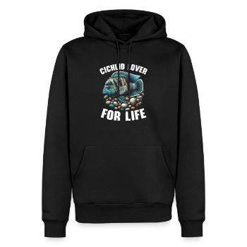 Buntbarsch Fischliebhaber Süßwasser Aquaristik Aquarium - Männer Premium Bio Hoodie - Schwarz - Vorne - Nico (187cm)