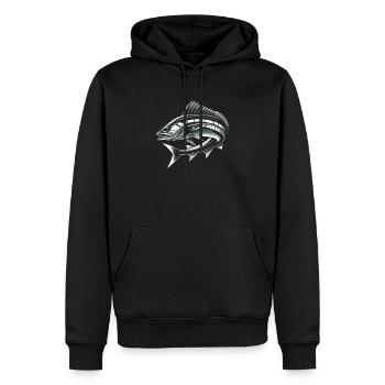 Cobia Angeln Liebhaber Fischfänger Fischer Fischer Fischer - Männer Premium Bio Hoodie - Schwarz - Vorne - Nico (187cm)