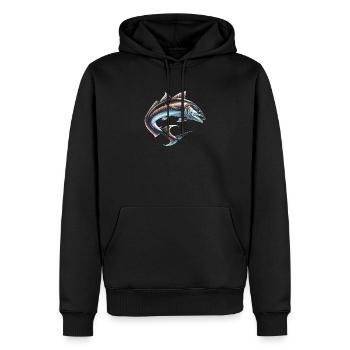 Cobia Angeln Liebhaber Fischfänger Fischer - Männer Premium Bio Hoodie - Schwarz - Vorne - Nico (187cm)