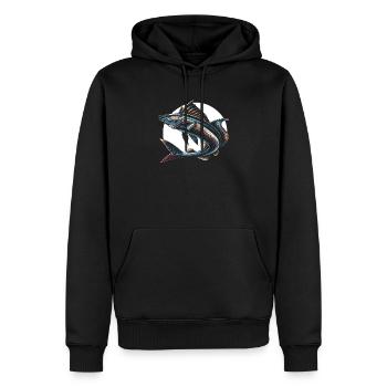 Cobia Angeln Liebhaber Fischfänger Fischer - Männer Premium Bio Hoodie - Schwarz - Vorne - Nico (187cm)