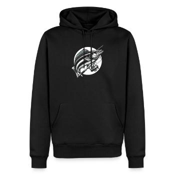 Cobia Angeln Liebhaber Fischfänger Fischer - Männer Premium Bio Hoodie - Schwarz - Vorne - Nico (187cm)