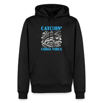 Cobia Angeln Liebhaber Fischfänger Fischer - Männer Premium Bio Hoodie - Schwarz - Vorne - Nico (187cm)