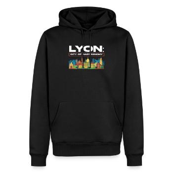 Lyon Frankreich Reisen Urlaub Tourist Ich liebe Lyon - Männer Premium Bio Hoodie - Schwarz - Vorne - Nico (187cm)