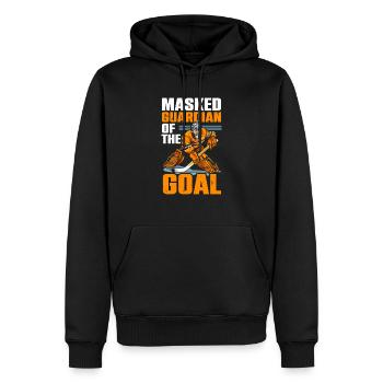 Hockey sur glace Gardien de but Gardien de but Gardien de but - Sweat à capuche Premium bio Homme - noir - Devant - Nico (187cm)