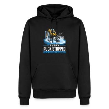 Hockey sur glace Gardien de but Gardien de but Gardien de but - Sweat à capuche Premium bio Homme - noir - Devant - Nico (187cm)