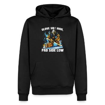Hockey sur glace Gardien de but Gardien de but Gardien de but - Sweat à capuche Premium bio Homme - noir - Devant - Nico (187cm)