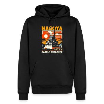Nagoya Japan Land Reisen Urlaub Ich liebe Nagoya - Männer Premium Bio Hoodie - Schwarz - Vorne - Nico (187cm)