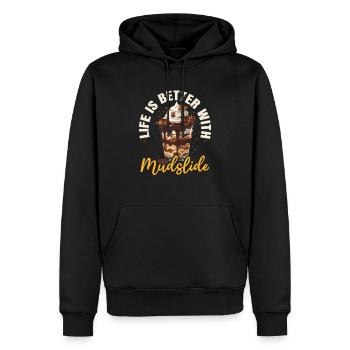 Schlammlawine Liebhaber Cocktail Getränk Essen Liebhaber Alkoholisch - Männer Premium Bio Hoodie - Schwarz - Vorne - Nico (187cm)