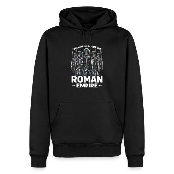Légionnaires romains Rome antique Empire romain - Sweat à capuche Premium bio Homme - noir - Devant - Nico (187cm)