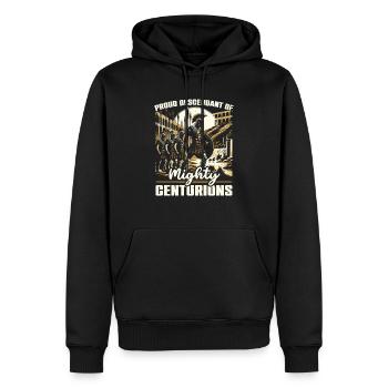 Légionnaires romains Rome antique Empire romain - Sweat à capuche Premium bio Homme - noir - Devant - Nico (187cm)