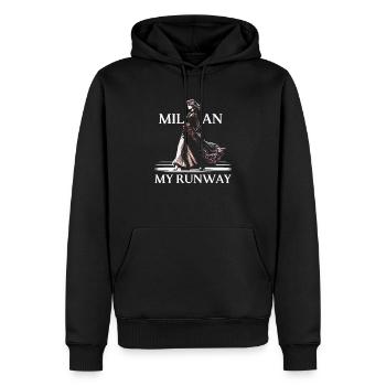 Mailand Italien Reisen Urlaub Italienisch Mailand Skyline - Männer Premium Bio Hoodie - Schwarz - Vorne - Nico (187cm)