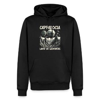 Kappadokien Türkei Reisen Ich liebe Istanbul - Männer Premium Bio Hoodie - Schwarz - Vorne - Nico (187cm)