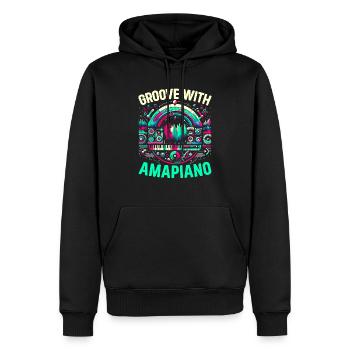 Amapiano Südafrikanischer Musikliebhaber Afrobeat - Männer Premium Bio Hoodie - Schwarz - Vorne - Nico (187cm)