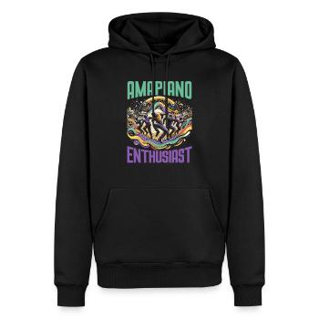 Amapiano Südafrikanischer Musikliebhaber Afrobeat - Männer Premium Bio Hoodie - Schwarz - Vorne - Nico (187cm)