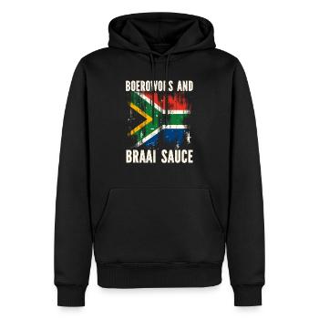 Südafrika Pride Johannesburg Südafrikanische Flagge - Männer Premium Bio Hoodie - Schwarz - Vorne - Nico (187cm)