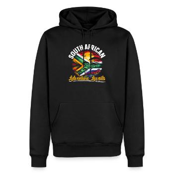 Südafrika Pride Johannesburg Südafrikanische Flagge - Männer Premium Bio Hoodie - Schwarz - Vorne - Nico (187cm)
