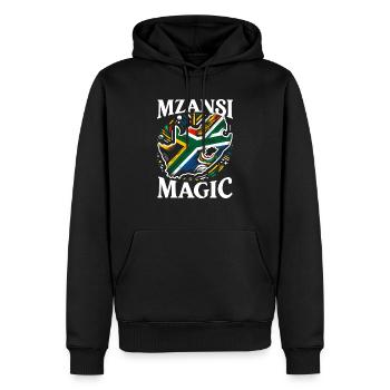 Südafrika Pride Johannesburg Südafrikanische Flagge - Männer Premium Bio Hoodie - Schwarz - Vorne - Nico (187cm)