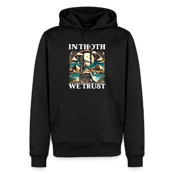 Mythologie égyptienne Diety Ibis Égypte ancienne - Sweat à capuche Premium bio Homme - noir - Devant - Nico (187cm)