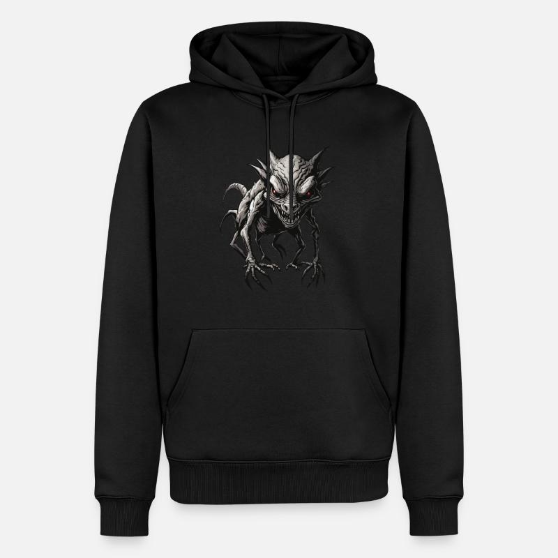 Chupacabra / Créature suceuse / Monstre /Espagne - Sweat à capuche Premium bio Homme - noir
