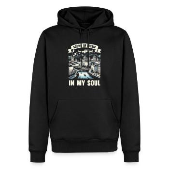 Salzburg Österreich Reisen Urlaubsland Österreich - Männer Premium Bio Hoodie - Schwarz - Vorne - Nico (187cm)