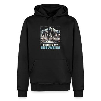 Salzburg Österreich Reisen Urlaubsland Österreich - Männer Premium Bio Hoodie - Schwarz - Vorne - Nico (187cm)