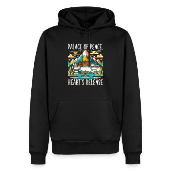 Palais du Potala Chine Voyage Vacances Chinois - Sweat à capuche Premium bio Homme - noir - Devant - Nico (187cm)