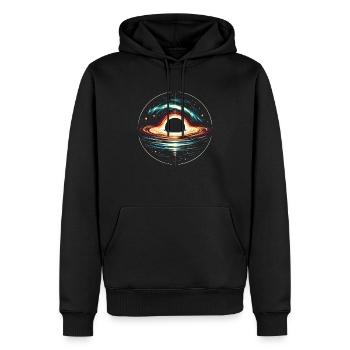 Astronom Astronom Schwarzes Loch Weltraumuniversum - Männer Premium Bio Hoodie - Schwarz - Vorne - Nico (187cm)